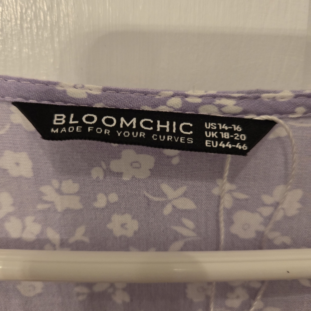 Floral Purple Maxi Dress - Picture 3 of 5